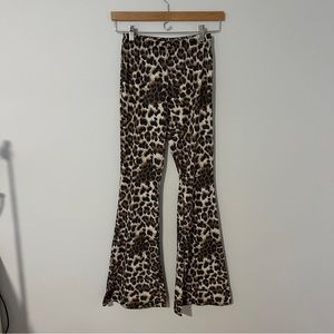 Better be. Cheetah flare pants